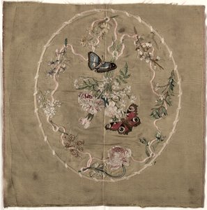 Broderie pour écran de feu - Unknown artist