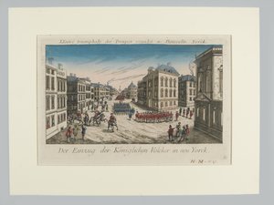 Entrée des troupes royales à New York