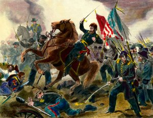 Épisode de la guerre de Sécession : le général américain Ulysses Simpson Grant - Unknown artist