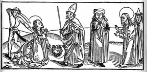 Épisode de la vie de Saint Jacques le Majeur : le saint est décapité sous les yeux d