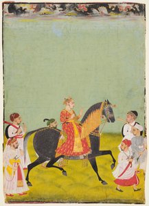Portrait équestre de Maharana Raj Singh II de Mewar (r. 1755-1762) - Unknown artist