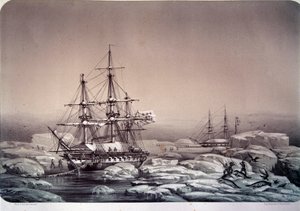 Expéditions en Antarctique (pôle sud) : le navire « Astrolabe » (nouveau nom du « Shell ») de Jules Dumont d