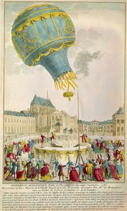 Expérience des frères Montgolfier le 19/09/1783 à Versailles - Unknown artist