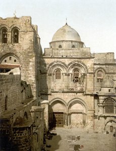 Façade du Saint-Sépulcre. Jérusalem. Photochrome sd. 1890-1900. - Unknown artist