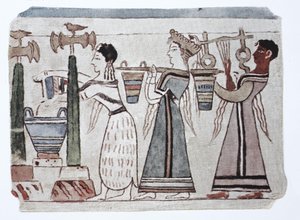 Mode, culture phénicienne égéenne, 2000-500 av. J.-C. Femmes avec des seaux d