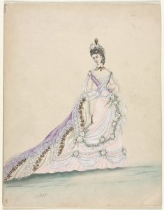 Étude de mode (conçue pour Worth) - Unknown artist