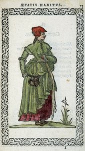 Femme flamande - dans « Habits et effigies » par Jean Sulperius - Unknown artist