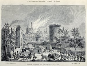 Incendie de la Cathédrale Saint-André, Bordeaux, 25 août - Unknown artist