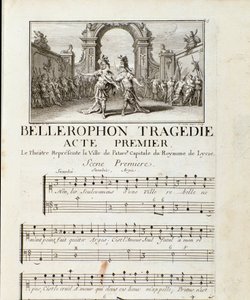 Premier acte de Bellerophon, tragédie lyrique en cinq actes avec un prologue par Jean Baptiste Lully (1714) - Unknown artist