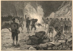 Première guerre sino-japonaise - Guerre sino-japonaise, débarquement à Chemulpo (Inchon en Corée) en 1894 - Gravure de 1894. - Unknown artist