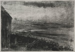 Chaumière de pêcheur - Unknown artist