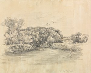 Pêcheurs sur la rivière Stour