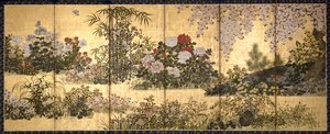 Fleurs et papillons - Unknown artist
