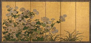 Fleurs : chrysanthèmes, pivoines, etc. - Unknown artist