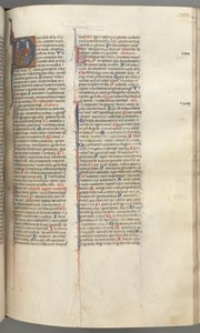 Fol. 233r, Psaume 109, initiale D historiée, Dieu le Père et le Fils, le Saint-Esprit entre eux - Unknown artist