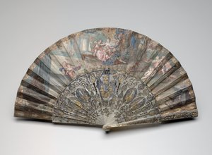 Éventail pliant avec "Rinaldo et Armida," d