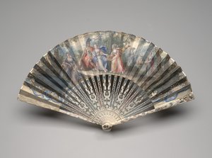 Éventail pliant avec sujet classique, vers 1750-60 - Unknown artist