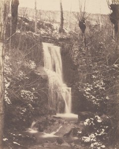 [Scène de forêt avec cascade et ruisseau] - Unknown artist
