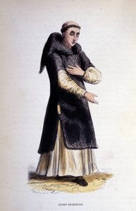 Ancien bénédictin. Gravure d