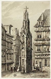 Tour de la Fontaine dans la vieille ville - Unknown artist