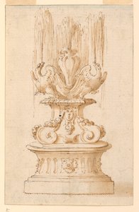 Fontaine avec deux aigles - Unknown artist