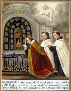 Frère Archangel de Saint-Joseph, Prieur des Billettes, visite l