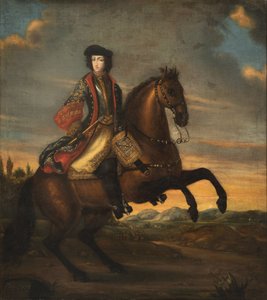 Frédéric IV de Holstein-Gottorp à cheval - Portrait anonyme - Unknown artist