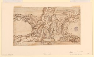 Frise avec putti et médaillons - Unknown artist