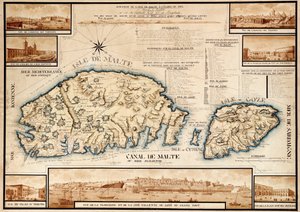 Carte française de Malte, c.1798 - Unknown artist