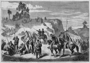 Intervention militaire française au Mexique contre les troupes du président mexicain Juarez dans la province de Cinaloa (Sinaloa) de 1862 à 1867. Dans L
