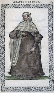 Femme française en tenue de deuil - dans « Habits et effigies » par Jean Sulperius - Unknown artist