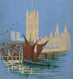 Couverture du livre, London Pictures, publié en 1890 - Unknown artist