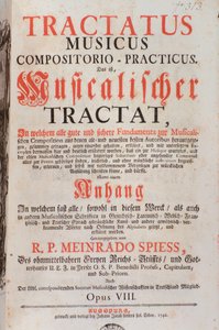 Frontispice de Tractatus musicus par Meinrad Spiess - Unknown artist