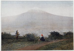Fujiama, volcan du Japon - photographie, fin 19e siècle