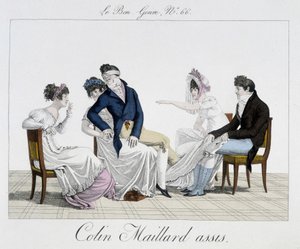 Jeu : Le Colin Maillard assis - dans « Le Bon genre », n°65 - Unknown artist