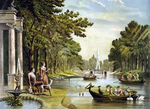 Général La Fayette (Lafayette) (1757 - 1834) dans sa résidence d