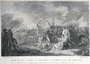 Le général Warren est mort pendant la bataille de Bunker Hill le 17 juin - Unknown artist