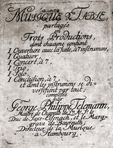 Georg Philipp Telemann. Compositeur allemand (Magdebourg) - Unknown artist