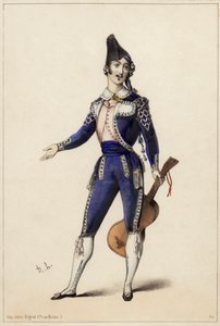 Giorgio Ronconi dans le rôle de Figaro dans l
