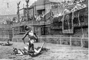 Combat de gladiateurs à l