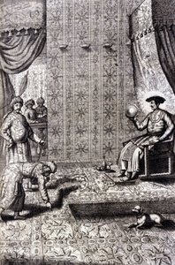 Grand Moghol (probablement Aurangzeb (1618-1707), également connu sous le nom d