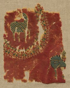 Suspension avec rondeau feuillagé et cavalier