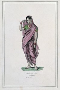 Hindoustan : demoiselle - dans "Album des voyages" - Unknown artist