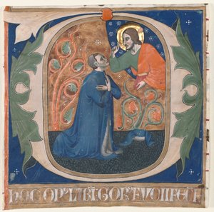 Initiale historiée (O) extraite d