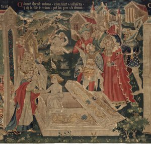 Histoire de Saint Piat et Saint Éleuthère, Scène 12 : La résurrection de la fille du tribun - Unknown artist