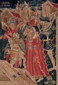 Histoire de Saint Piat et Saint Éleuthère, Scène 12 : La résurrection de la fille du tribun (détail) - Unknown artist
