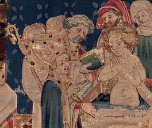 Histoire de Saint Piat et Saint Éleuthère, Scène 13 : Baptême de Blanda (détail) - Unknown artist