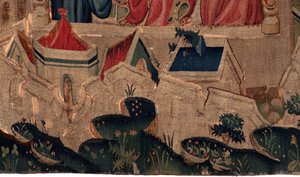 Histoire de Saint Piat et Saint Eleuthère, Scène 9 Saint-Éleuthère est confirmé comme évêque de Tournai (Au boin saint l