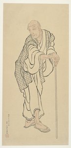 Hokusai en vieil homme - Unknown artist