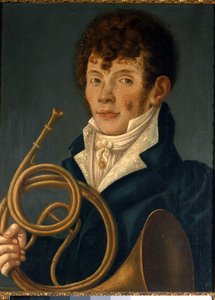 Joueur de cor (suonatore di corno) - Unknown artist